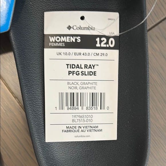 Columbia Black Slide Sandals - Picture 2 of 4